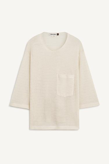 KNT T-SHIRT - Ecru by Zara