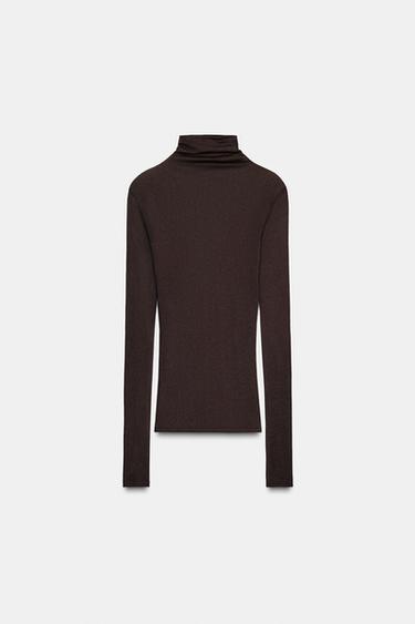 SUPIMA® COTTON T-SHIRT - Brown by Zara