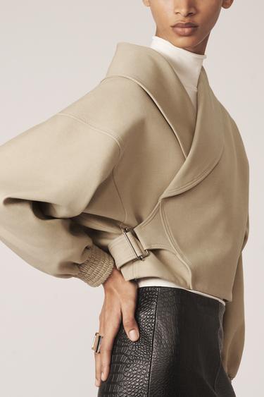 CROPPED JACKET - THE ITEM ZARA WOMAN - Beige by Zara