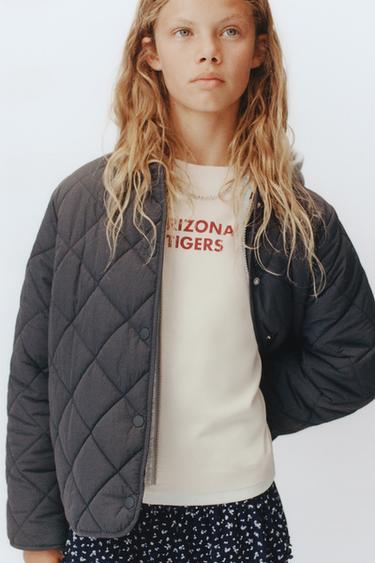 HOODED SWEATSHIRT PUFFER JACKET - Anthracite grey by Zara