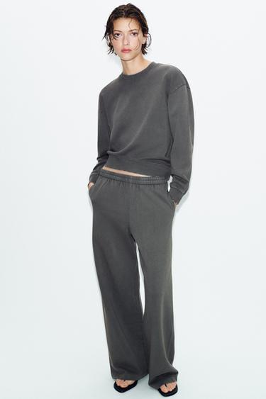 FADED-EFFECT SWEATSHIRT - Charcoal grey by Zara