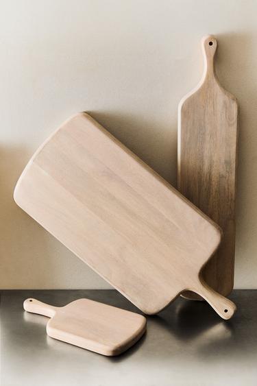 MANGO WOOD CHOPPING BOARD - Light beige by Zara