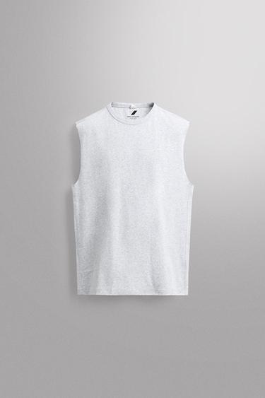 HEAVYWEIGHT TANK TOP - Grey marl by Zara