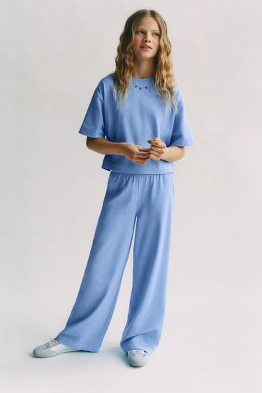 PLAIN HEAVYWEIGHT T-SHIRT - Blue by Zara