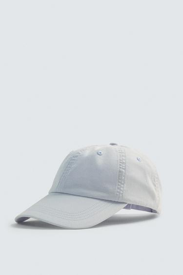 WASHED COTTON CAP - Blue / Lavender by Zara