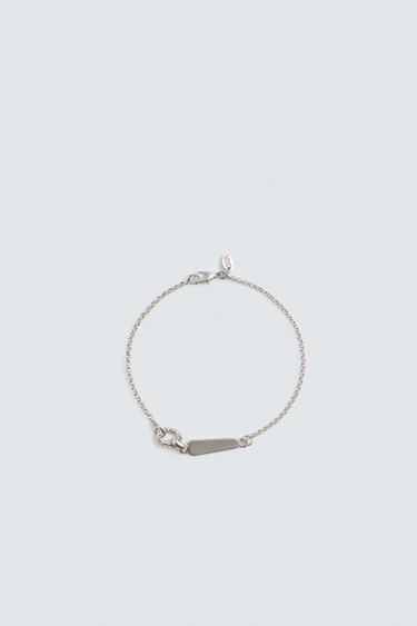 METAL CHAIN LINK BRACELET - Silver by Zara