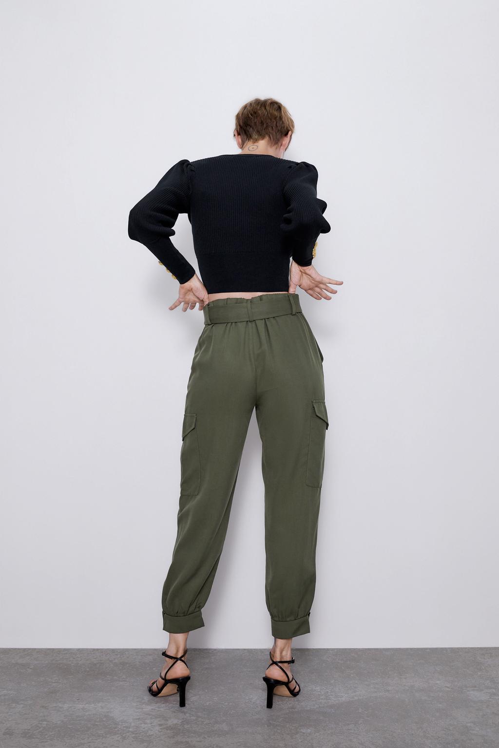 Cargo Trousers With Pockets Zara Mainland China