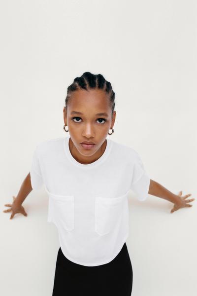 Image 1 of T-SHIRT WITH POCKETS from Zara