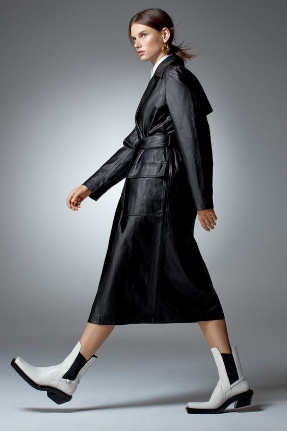 Limited Edition Faux Leather Trench Coat Zara Mainland China 中国大陆 - Faux Leather Trench Coat Zara Limited Edition Faux Leather Trench Coat Zara Mainland China 中国大陆 - Faux Leather Trench Coat Zara