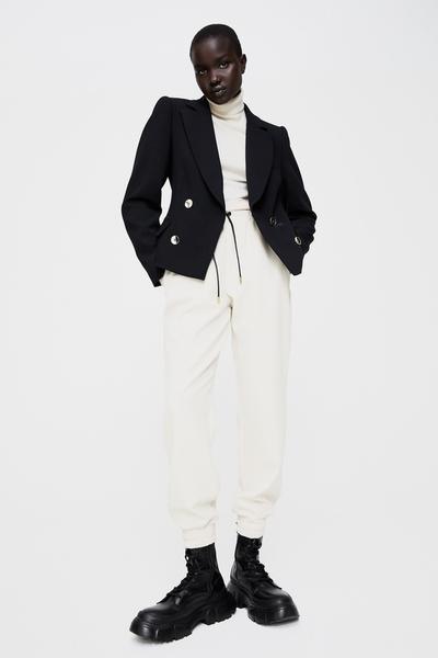 Image 1 of CROPPED BUTTONED BLAZER from Zara