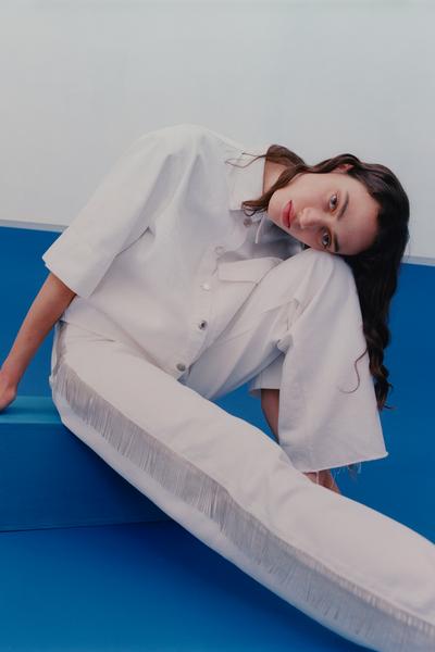 Image 1 of CROPPED SHIRT WITH POCKETS from Zara