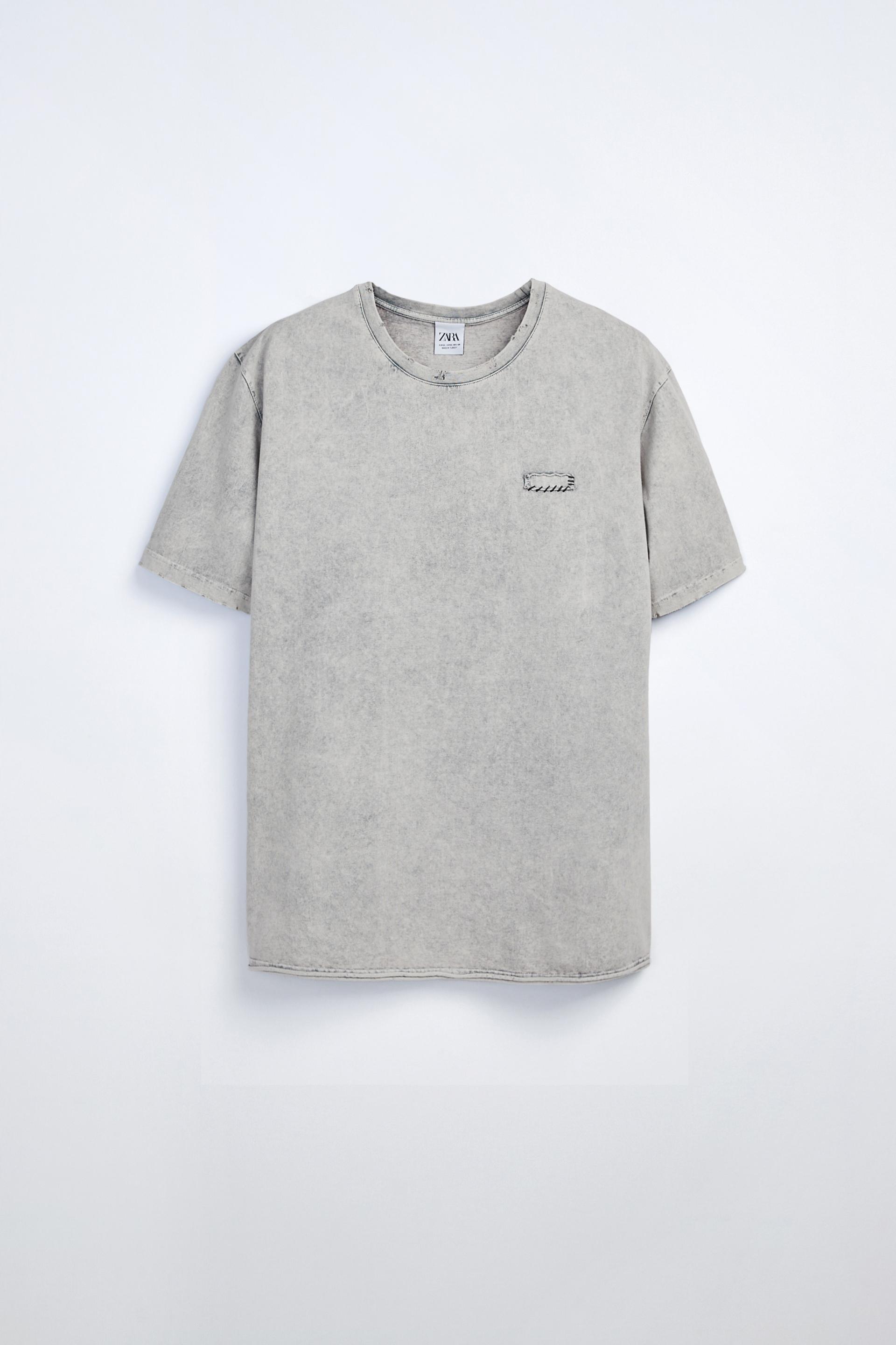 Acid Wash T Shirt Zara Mainland China 中国大陆
