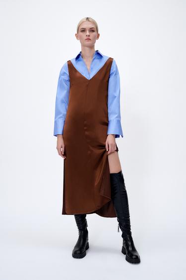 平底高筒靴 黑色 Zara 平底高筒靴 黑色 Zara