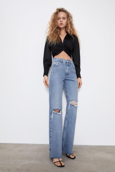 ZARA的图片 1 名称JEANS HI RISE WIDE LEG FULL LENGTH
