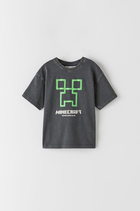 Minecraft C 印花t 恤 Zara