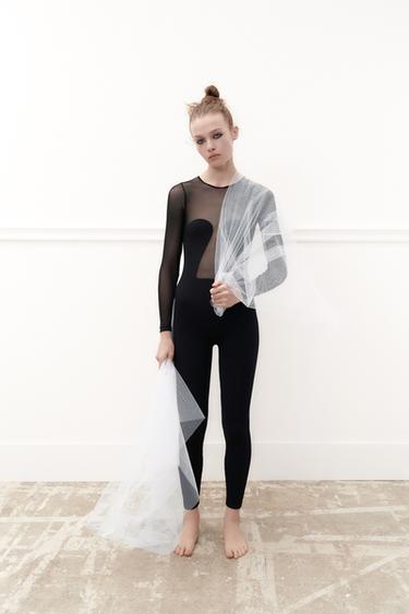 zara的图片 0 名称无缝面料拼接连体裤