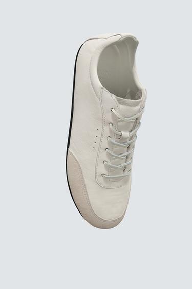 LIMITED EDITION LEATHER TRAINERS - White by Zara - Image 0
